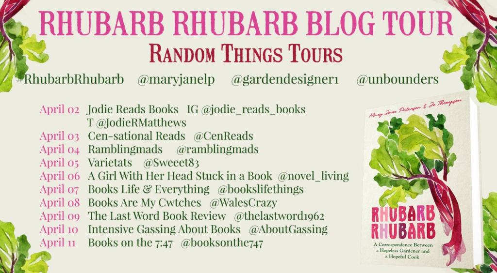 Rhubarb Rhubarb blog tour books on the 7:47 review
